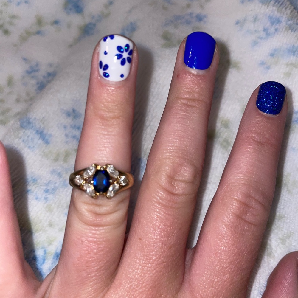 Gold and Blue Ring
